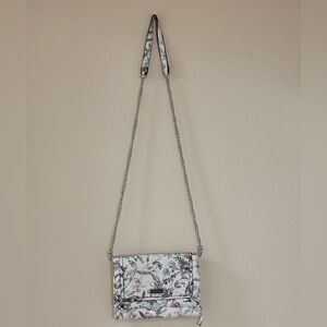 Max Studio Floral Crossbody Convertible Clutch with Chain Purse Multicompartment